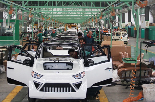 参考写真、中国の自動車組立工場 ( AFP/AFP/Getty Images)