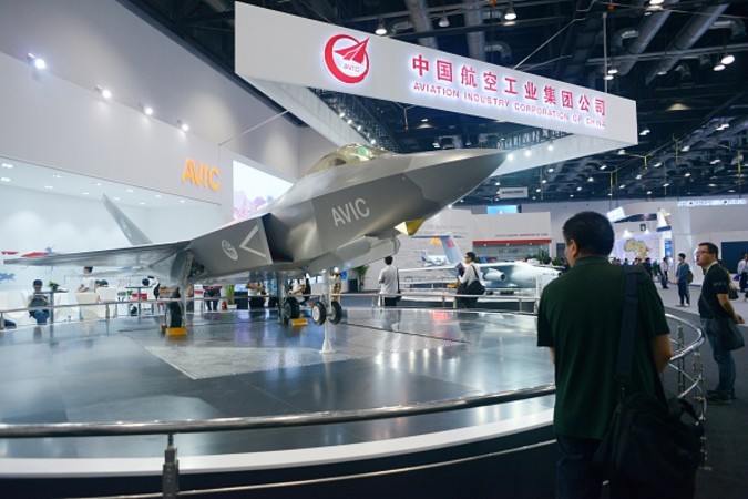 7千万ドルの賠償金を支払うよう命じられた中国航空工業集団(WANG ZHAO/AFP/Getty Images)