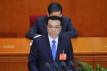 3月5日に開幕した全人代で、李克強首相は不動産等に関する政府方針を発表した（WANG ZHAO/AFP）