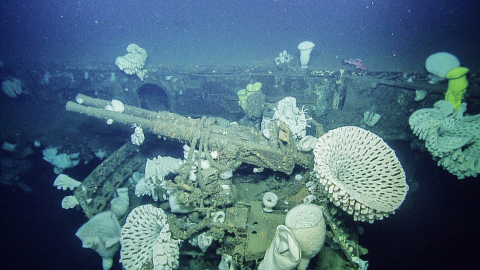 65年前に沈んだ空母「インディペンデンス」発見される(Ocean Explornation Trust)