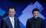 中国一の富豪、大連万達集団（ワンダ・グループ）会長の王健林氏と、2番目の富豪でアリババ会長、馬雲（ジャック・マー）氏は「両会」に不参加の姿勢を表明し続けている（Photo by VCG/VCG via Getty Images）