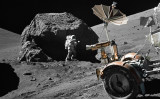 1972年12月、アポロ17号に搭乗した宇宙飛行士が月面着陸（NASA/AFP/GettyImages）