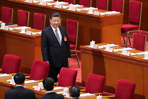 全人代に出席した習近平国家主席。(Lintao Zhang/Getty Images)