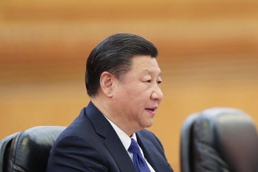 中国問題専門家は、「トランプ大統領は習近平主席から、対北朝鮮強硬策への暗黙の了解を取り付けた可能性が高い」と推論する (Lintao Zhang/Pool/Getty Images)