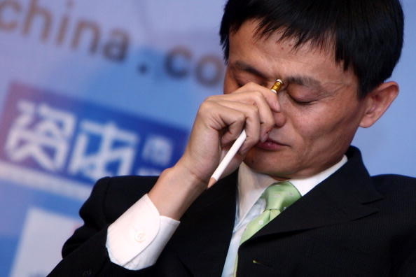 中国電子商取引最大手のアリババ集団創業者である馬雲氏はこのほど、国内民間企業の経営環境がますます厳しくなっていると発言した（China Photos/Getty Images）