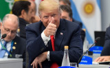 トランプ米大統領はツイッターで、対中関税第4弾を9月1日に開始することを発表した（SAUL LOEB/AFP/Getty Images）