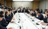6月5日に開かれた未来投資会議で発言する安倍晋三首相（GettyImages）