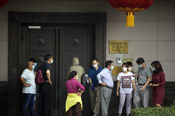 米政府は7月22日、在ヒューストン中国総領事館に対して閉鎖を命じた(MARK FELIX/AFP /AFP via Getty Images)