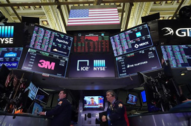 2020年3月18日、米ニューヨーク証券取引所(AFP/Getty Images)