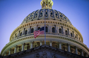 2021年2月23日、米議会議事堂(Al Drago/Getty Images)
