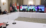 3月21日、日米豪印の4カ国戦略枠組み「クアッド」オンライン会議が開かれた（Getty Images）