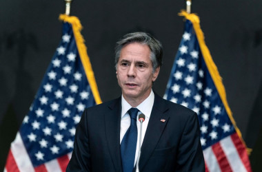 米ブリンケン国務長官は天安門事件を「大虐殺」と表現した(Photo by ALEX BRANDON/POOL/AFP via Getty Images)