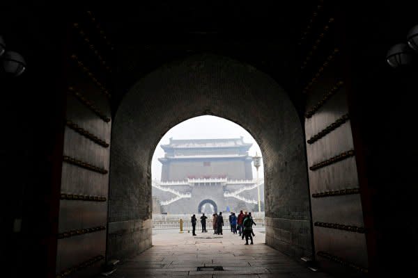 写真は北京天安門内。記事と関係ない(WANG ZHAO/AFP/Getty Images)