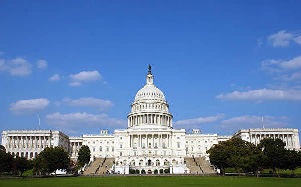 米国議会議事堂（Stefan Zaklin/Getty Images）