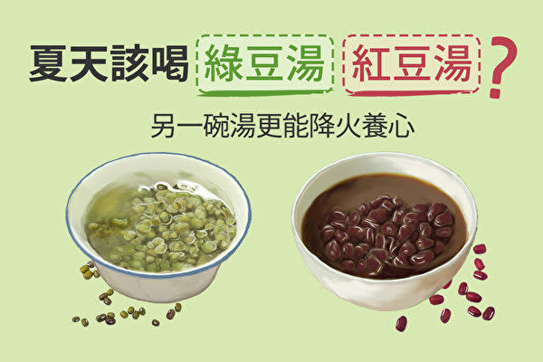 夏の暑い時期。体内の「火気」を下げるには、緑豆か紅豆か、どちらの豆スープがいいでしょう？（健康1+1／大紀元）