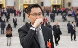 2021年3月8日、全国人民代表大会（国会に相当）の会議に出席したテンセント創業者兼CEOの馬化騰氏（Lintao Zhang/Getty Images）