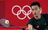 東京五輪に出場する、香港のバドミントン選手、伍家朗（Photo by ALEXANDER NEMENOV/AFP via Getty Images）