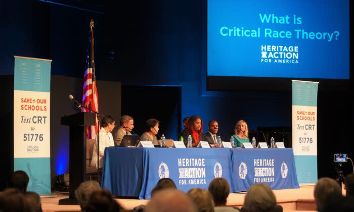 2021年7月29日、デラウェア州ジョージタウンで「Heritage Action for America」が批判的人種理論(CRT)に関するパネルディスカッションを開催した (William Huang/The Epoch Times)
