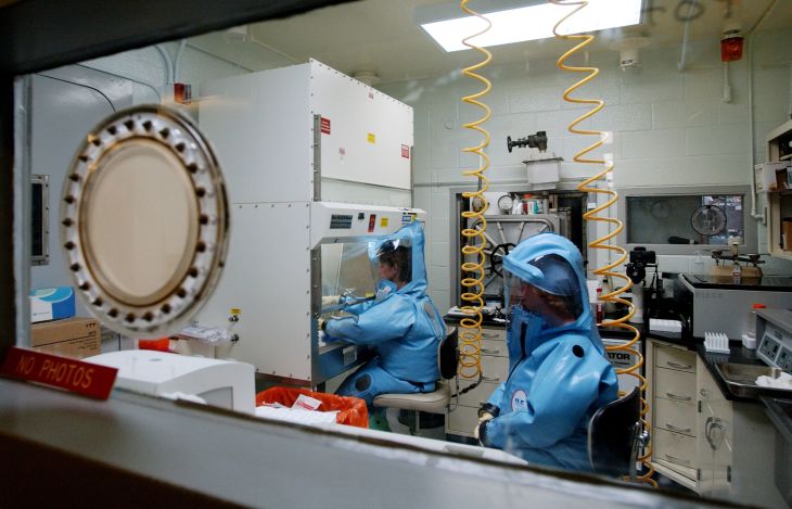 米軍の生物化学研究施設フォート・デトリック（OLIVIER DOULIERY/AFP via Getty Images）