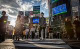 7月27日、渋谷スクランブル交差点（Yuichi Yamazaki/Getty Images）