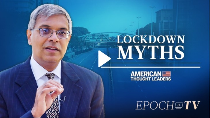 スタンフォード大学医学部教授で公衆衛生専門家のジェイ・バタチャラヤ博士(American Thought Leaders/screenshot)