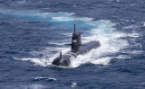 豪米英は、原子力潜水艦を建造し、インド太平洋地域で協力するための新たな戦略的防衛パートナーシップ（通称：AUKUS）を発表した。新しい潜水艦は豪海軍の既存のコリンズ型潜水艦群に取って代わることになる（CPOIS Damian Pawlenko/Australian Defence Force via Getty Images）