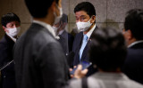 日本の安全保障などについて話し合われる日米2プラス2会談が7日午前に開催され、林外相と岸防衛相が出席する。写真は2021年11月23日に撮影 （Photo by ISSEI KATO/POOL/AFP via Getty Images）