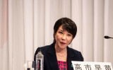 2021年9月20日、東京の自由民主党本部で行われた党青年局・女性局の公開討論会に出席した高市早苗氏（Photo by PHILIP FONG/POOL/AFP via Getty Images）