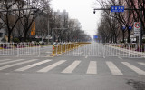 12月31日、都市封鎖中の中国・西安市 （写真：STR/AFP via Getty Images）