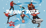 騒動の発端となった「北京五輪ボイコット」ポスター　（提供:作者バーディユツァオ氏）