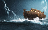 雨や雷雨の中、ノアの方舟（Shutterstock）