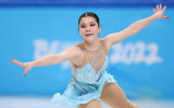2022年2月17日、北京五輪大会で演技する米国代表のアリサ・リュウ選手（Matthew Stockman/Getty Images）